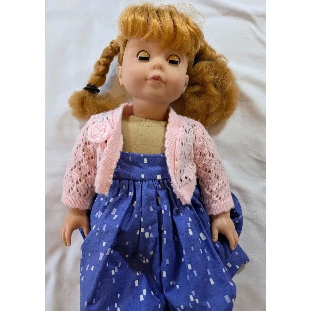 Gotz Puppo Vintage Doll‎ Red Braid Hair Sleepy Eyes 19